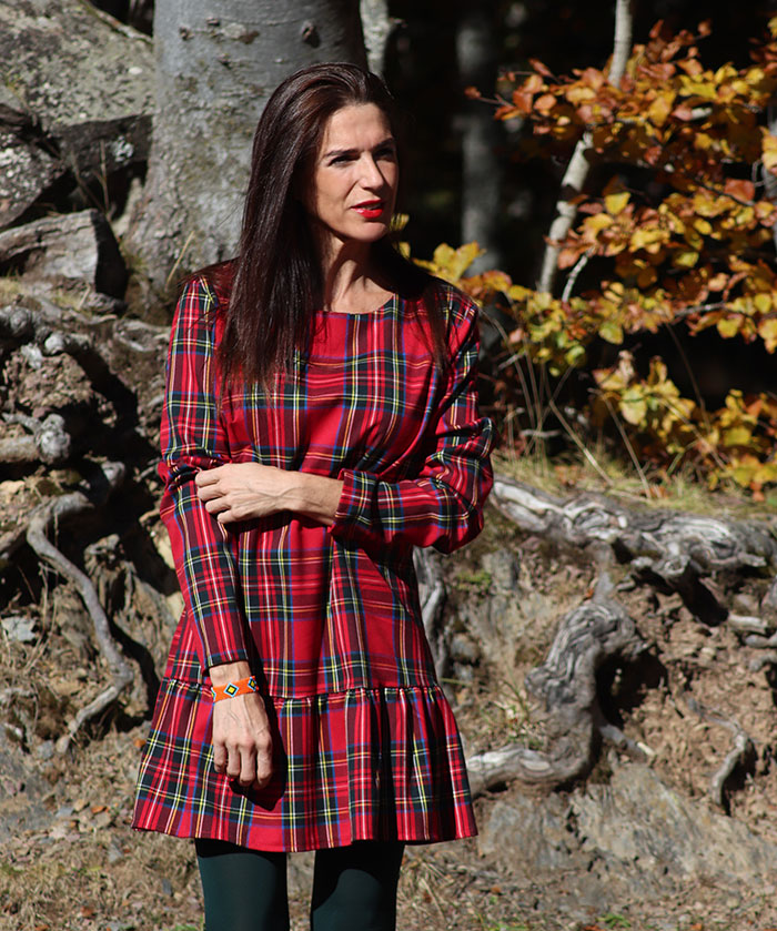 Vestido best sale tartan mujer